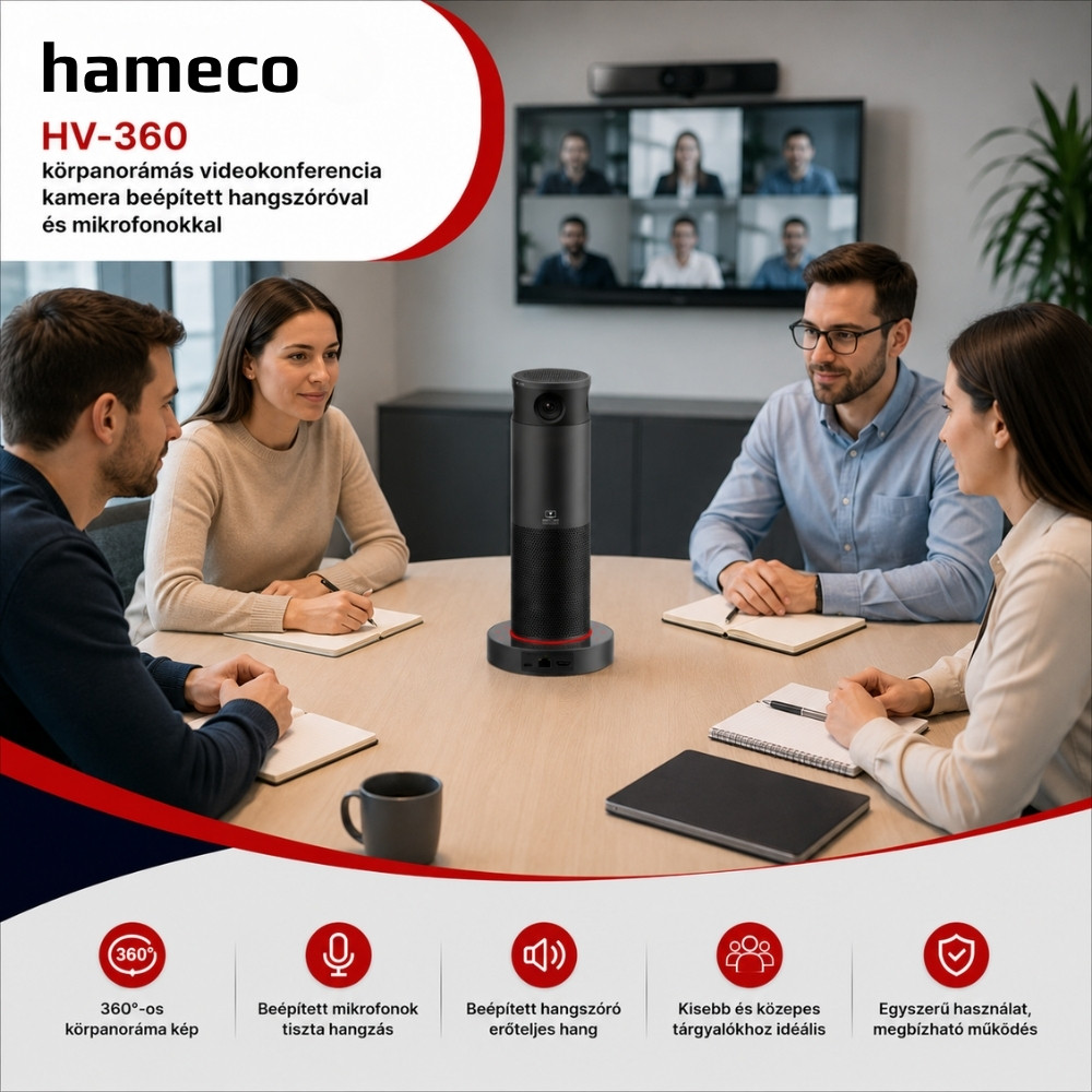 hameco HV-360 videokonferencia kamera